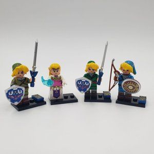 The Legend of Zelda Custom Minifigures, Mini figure blocks Link & Zelda
